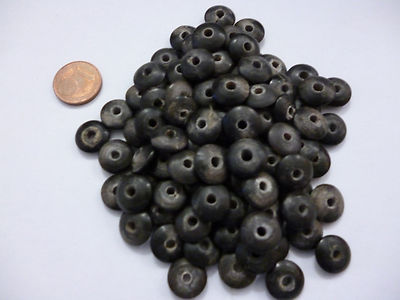 Sonderangebot Hornscheiben schwarz  100 Stück 10 mm zum Basteln