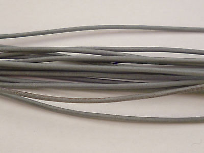 Lederband 1 Meter grau ca 1,5 mm für Ketten Ziegenrundriemen