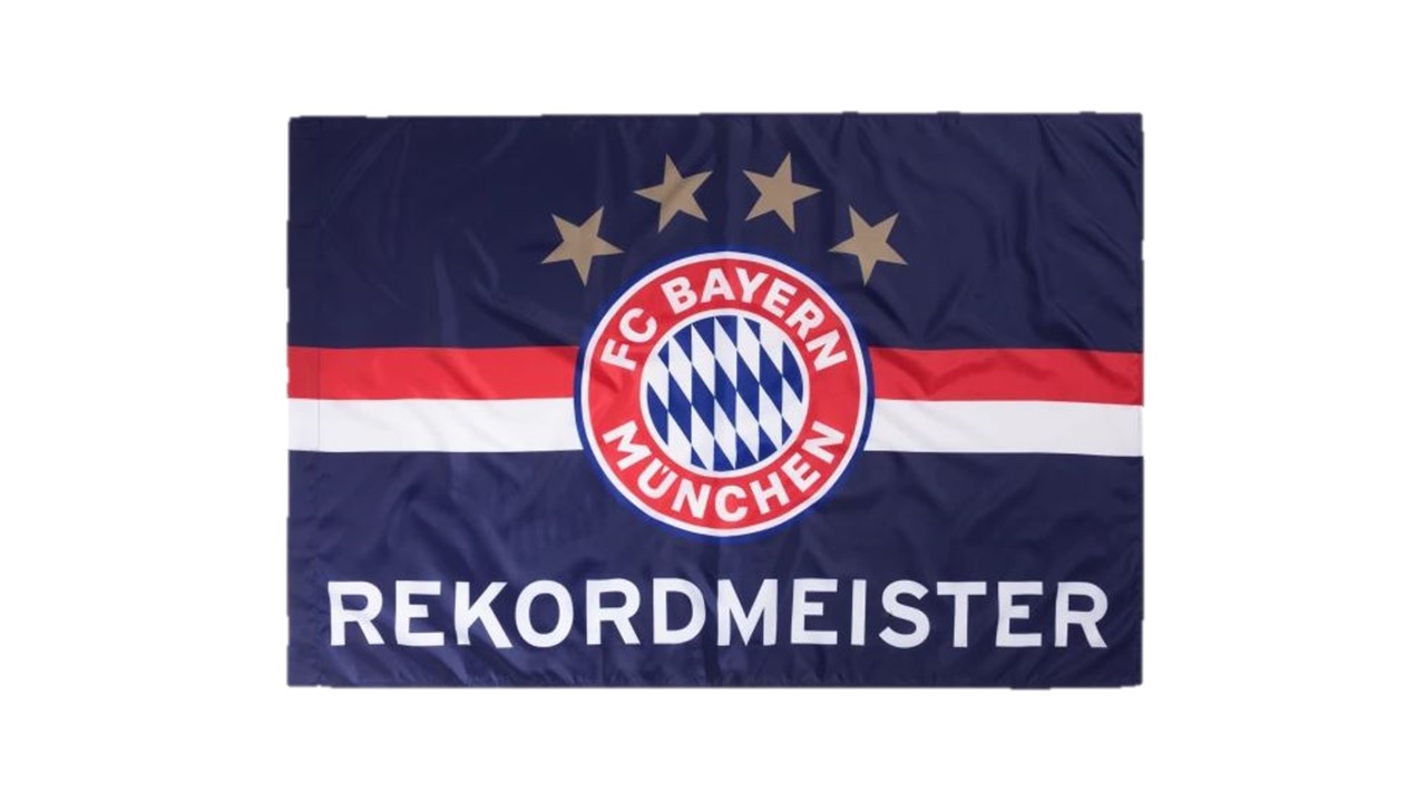 FC Bayern München Hissfahne / Fahne ** Rekordmeister ...