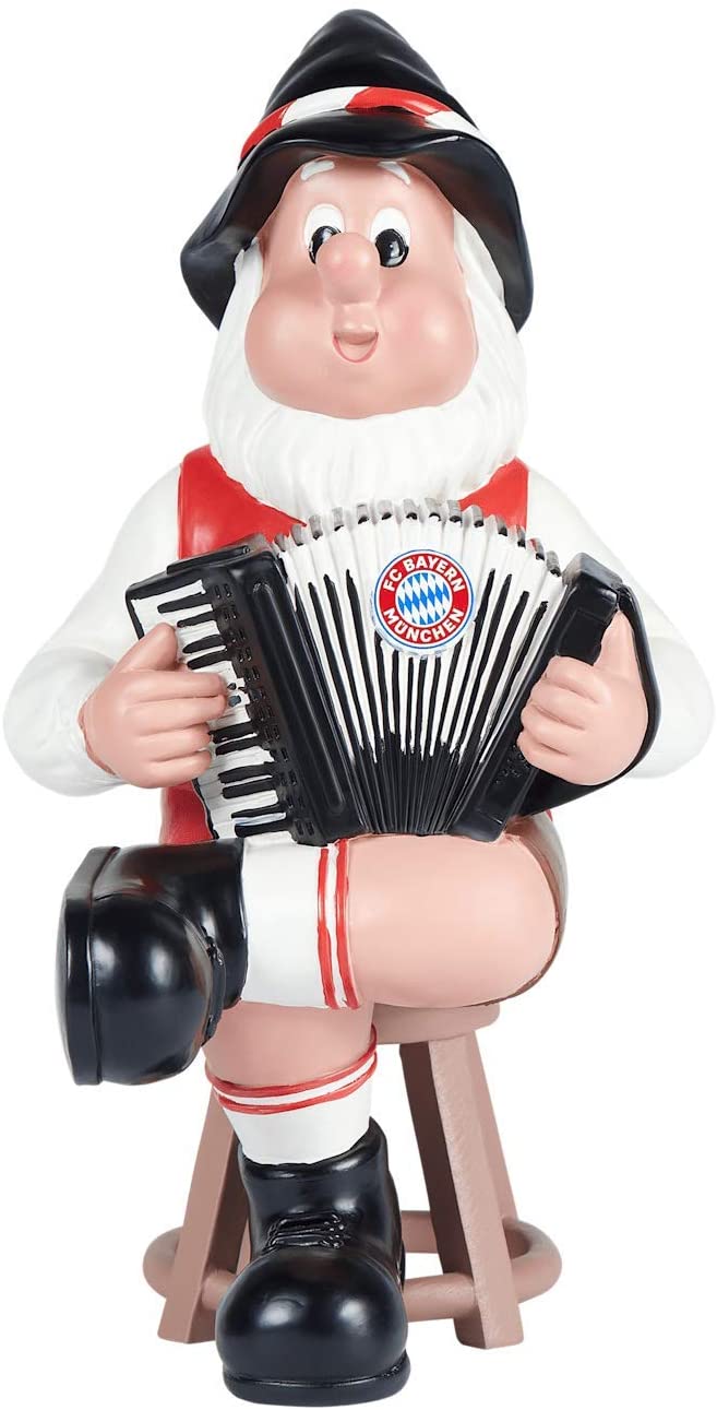 FC Bayern München FCB Gartenzwerg Zwerg Ziehharmonika ...