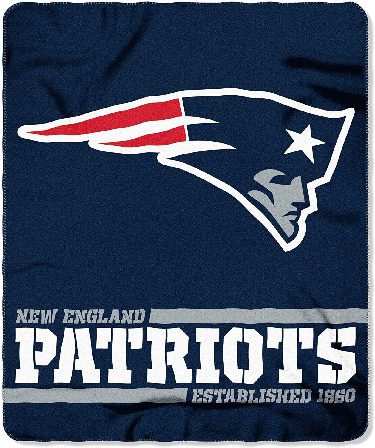 New England Patriots Split Wide Fleece Decke