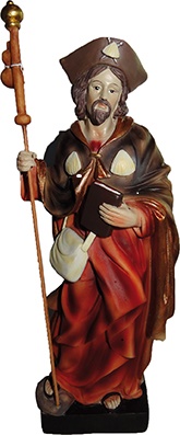 heiligenfigur Schutzpatron Pilger Heiliger Jakobus Höhe ca.6cm 