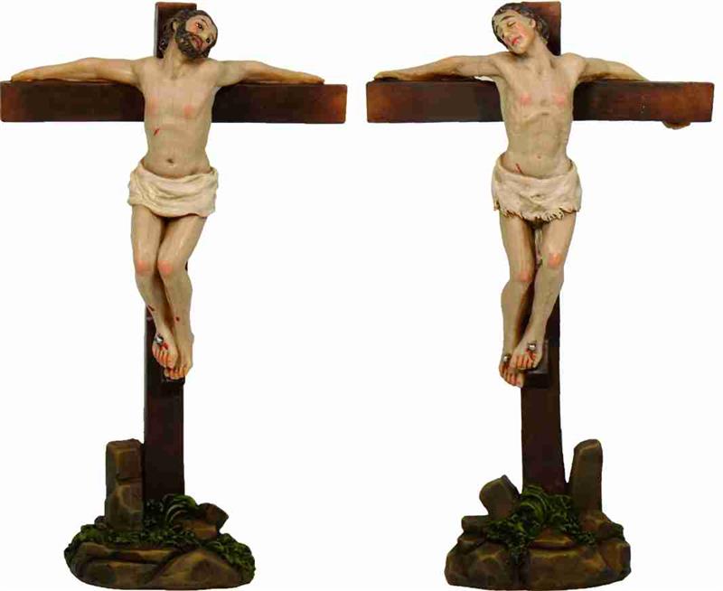 Passionsfiguren Passion Schächer am Kreuz 2teilig Figuren Größe 5cm