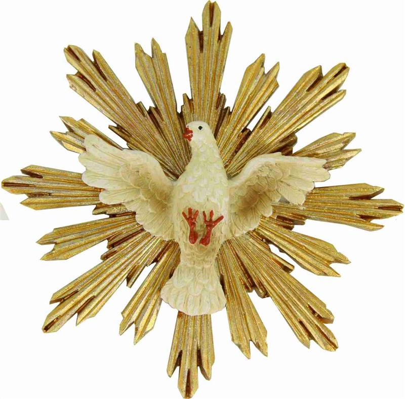 H029-1 Krippenfigur Symbol Heiliger Geist weiße Taube Höhe ca.5cm 