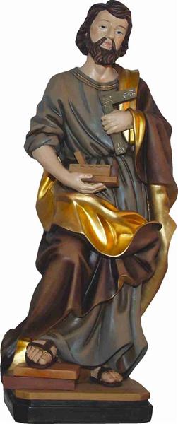 Heiligenfigur Schutzpatron der Arbeiter Heiliger Josef mit Winkel 