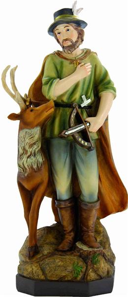 Heiligenfigur Schutzpatron der Jagd und Jäger Heiliger Hubertus 