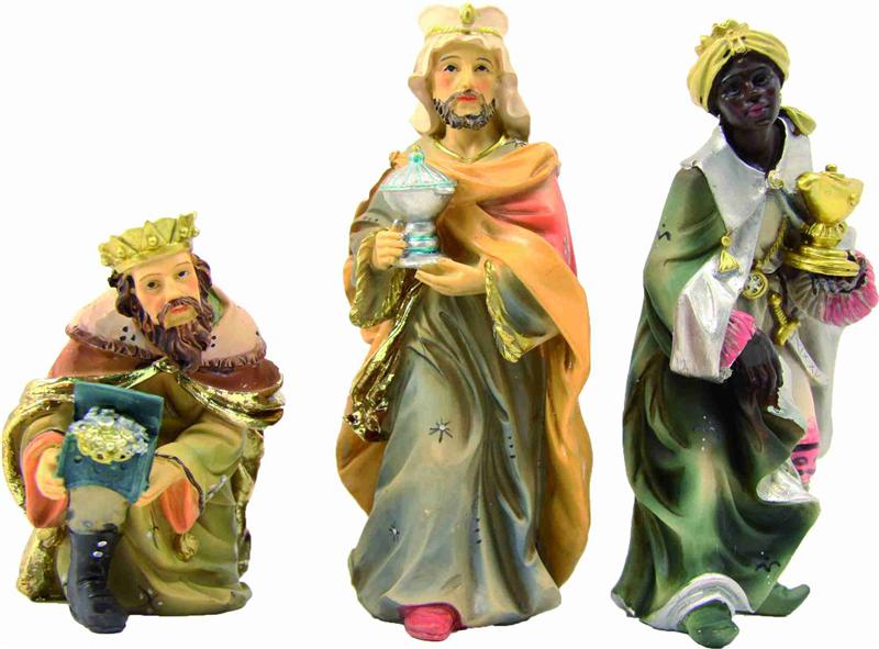 Mathias Krippe Krippenfiguren Heilige drei Könige in Größe ca.11cm 