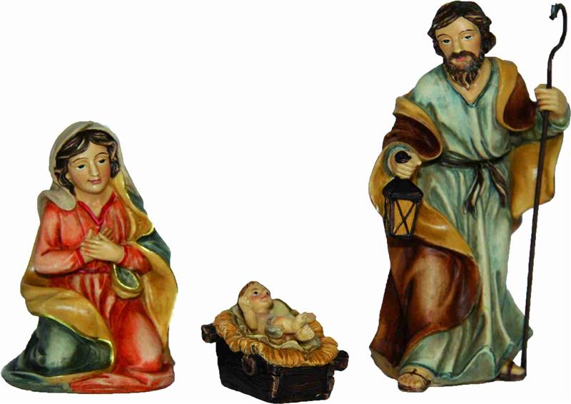 Krippen Johannes Krippenfiguren Heilige Familie in Größe ca.12cm 