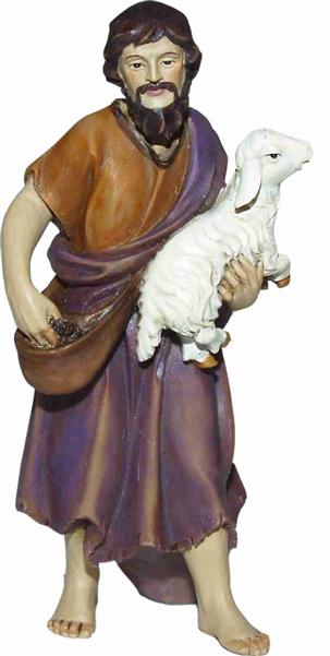 Krippen Johannes Krippenfiguren Hirte mit Schaf in Größe ca.12cm 