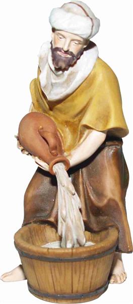 Krippen Johannes Krippenfiguren Bauer mit Amphore Größe ca.12cm 