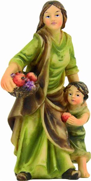 Krippen Johannes Krippenfiguren Magd mit Kind in Größe ca.8cm 