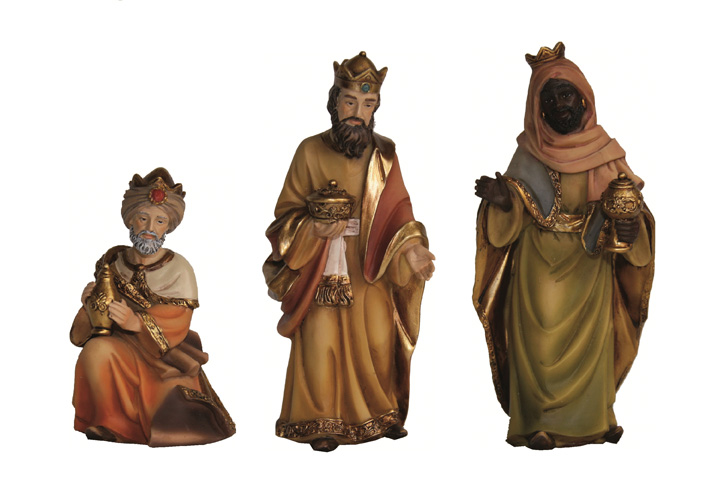Krippen Markus Krippenfiguren Heilige drei Könige in Größe ca.7cm 