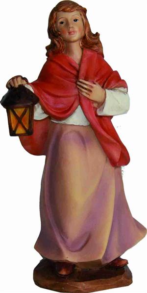 Krippen Markus Krippenfiguren Magd mit Laterne in Größe ca.7cm 