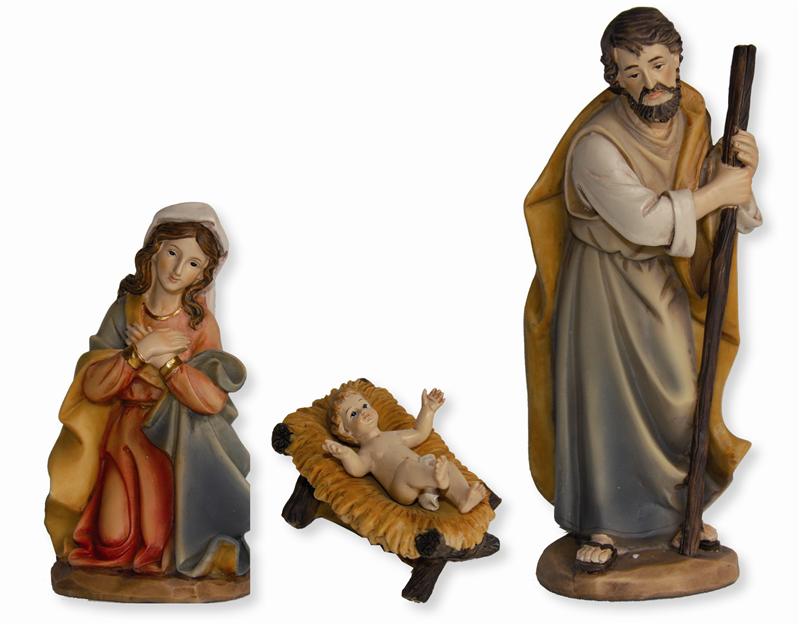 Krippen Markus Krippenfiguren Heilige Familie in Größe ca.9cm 