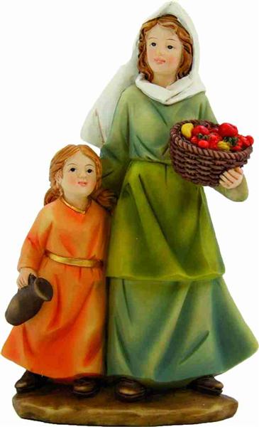 Krippen Markus Krippenfiguren Mutter mit Kind in Größe ca.9cm 