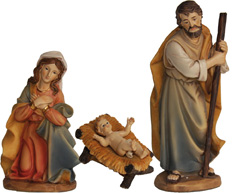 Krippen Markus Krippenfiguren Heilige Familie in Größe ca.11cm 