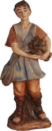 Krippen Markus Krippenfiguren Junge mit Holz in Größe ca.11cm