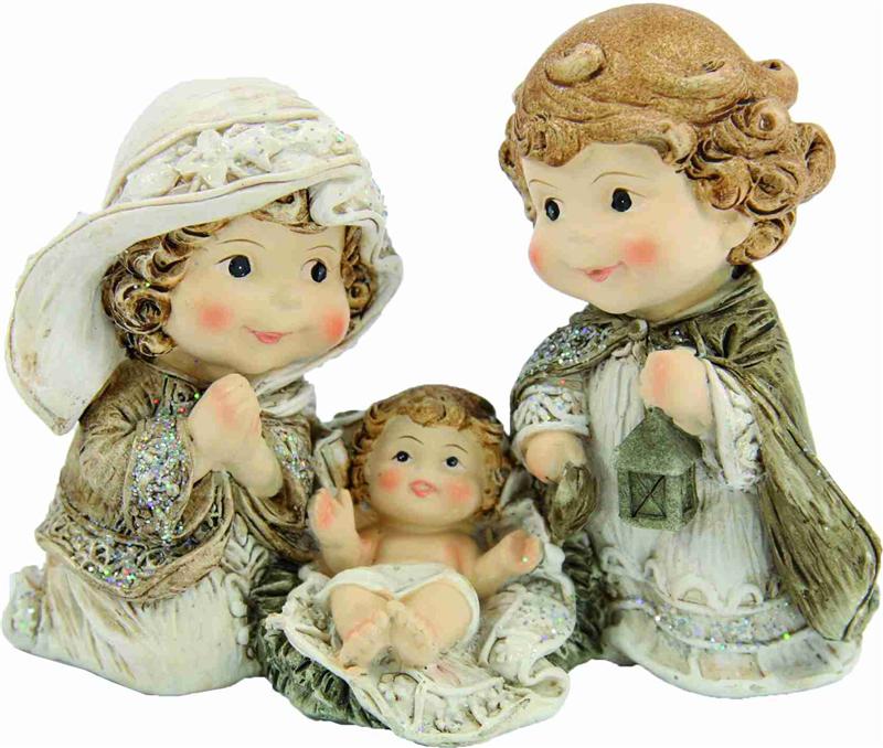 Kinderkrippen Krippenfiguren Heilige Familie Größe ca.9cm 