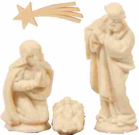 Krippen Krippenfiguren Heilige Familie Bastelset Größe ca.3cm 