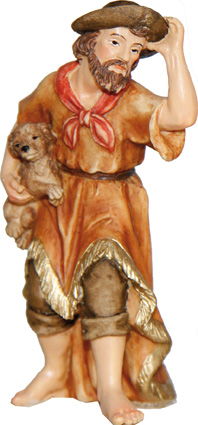 Krippen Johannes Krippenfiguren Wanderer in Größe ca.11-12cm 