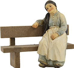 Krippen Johannes Krippenfiguren Großmutter sitzend in Größe ca.10-11cm 