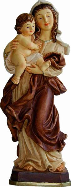  Heiligenfigur Heilige Maria Weidner Madonna mit Kind gebeizt 