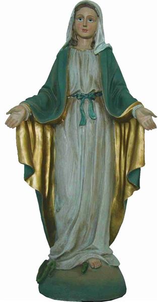 Heiligenfigur Maria Mutter Gottes Madonna Immaculata Blau / Weiß 