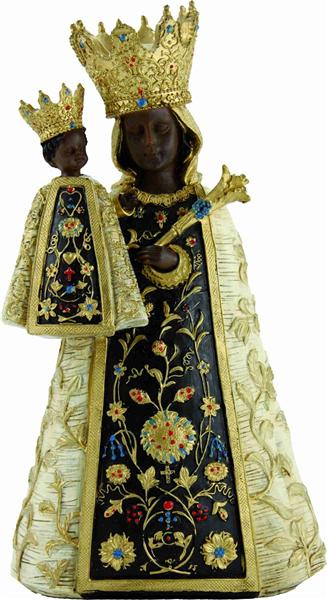 Heiligenfigur Heilige Figuren Madonnen Schwarze Madonna mit Kind 