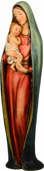  Heiligenfigur Heilige Maria Madoonen Madonna mit Kind farbig 