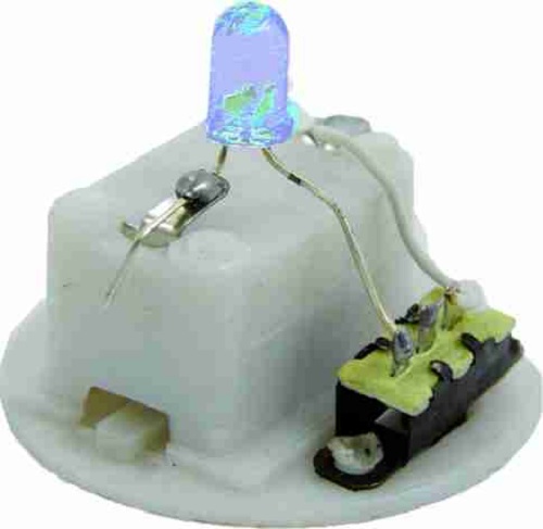 Elektrisches Krippenzubehör LED Licht blau mit Schalter