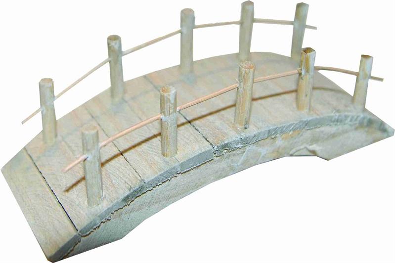 Krippenzubehör Holzsteg Brücke Holzbrücke