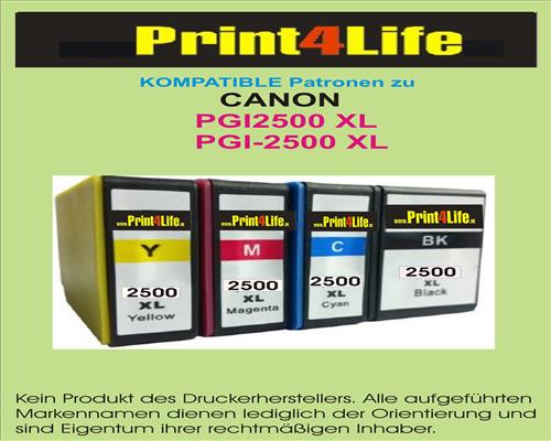 Orig. + Komp. Patronen Canon Maxify PGI2500XL IB4050 MB5050 MB5350 5400 Series
