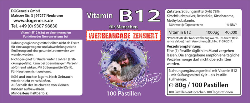 Vitamin B12 Pastillen