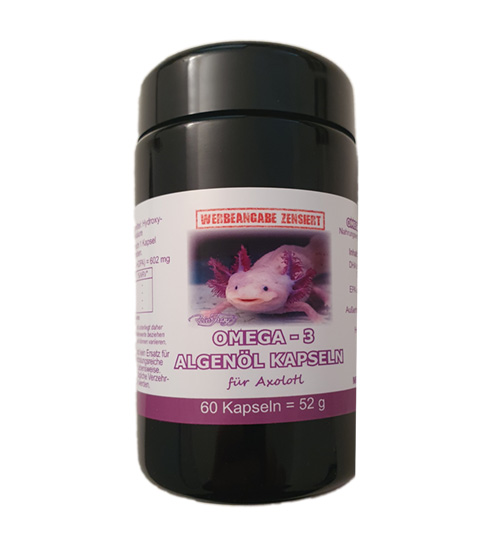 Omega - 3 Algenöl Kapseln für Axolotl