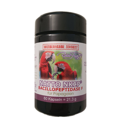 Natto NKCP® - Bacillopeptidase F - Für Papageien - 60 Kapseln