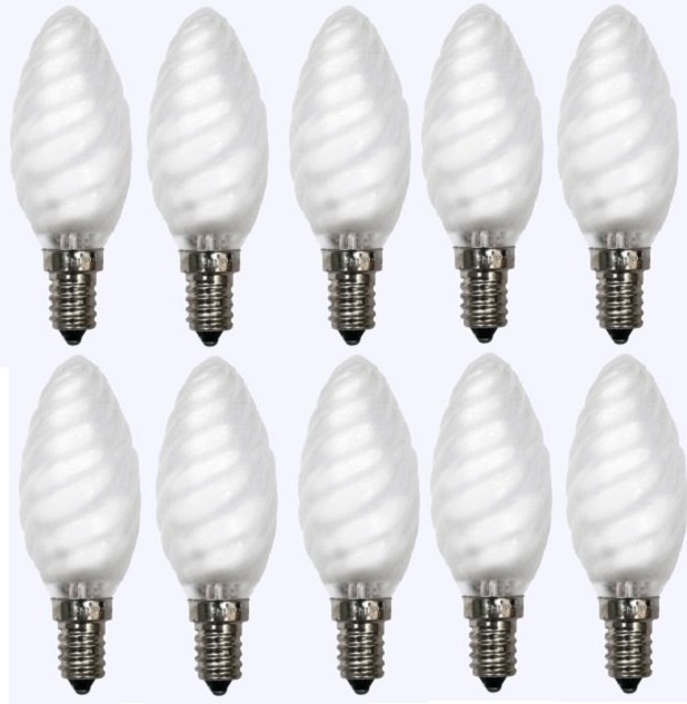 10 x Glühbirne 40 Watt Kerzenform Matt für E14 Fassung Leuchtmittel Kerze NEU