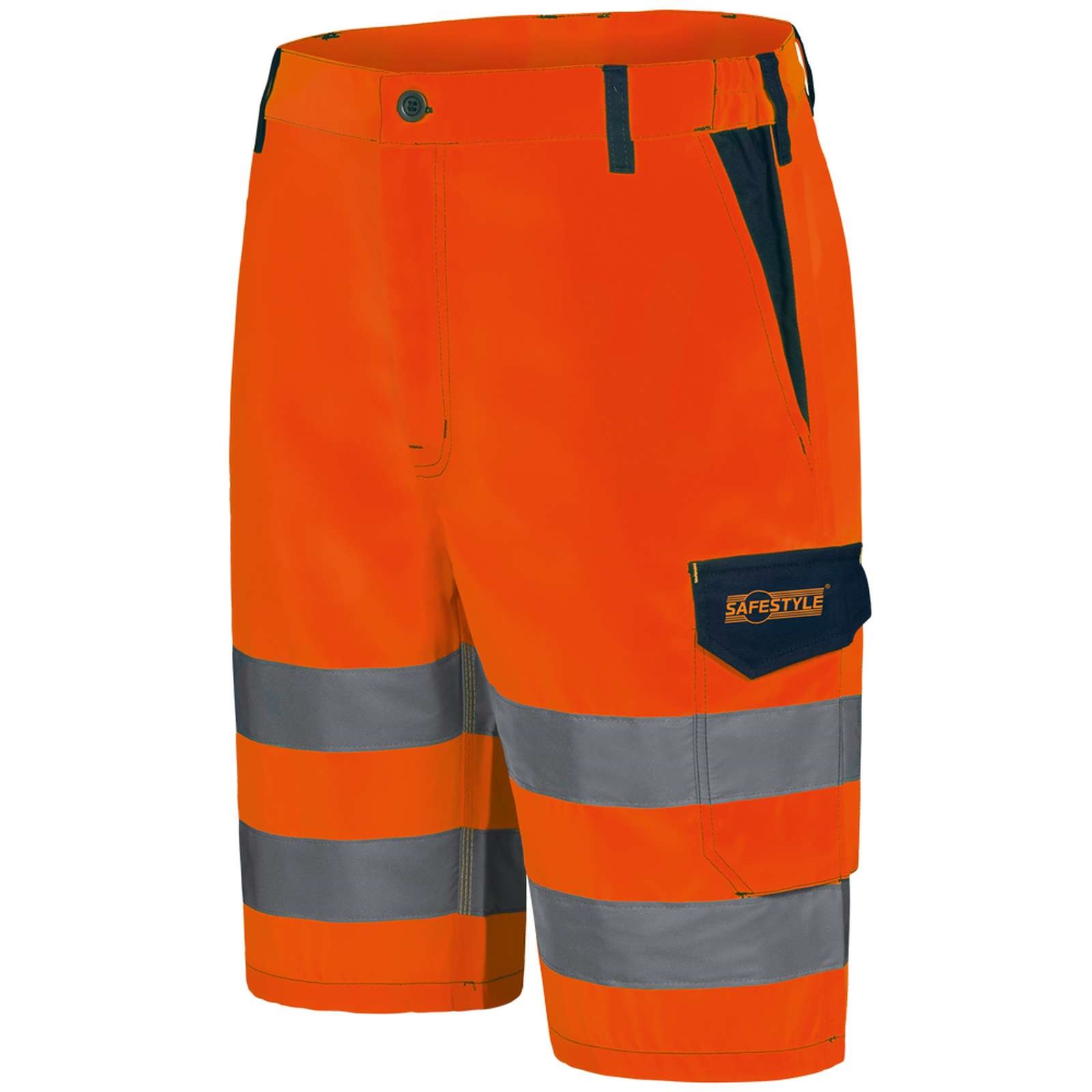 Warnschutz Shorts Arbeitsshorts Arbeitshose kurze Hose Bermuda Safestyle Gr42-64 - Bild 12 von 12