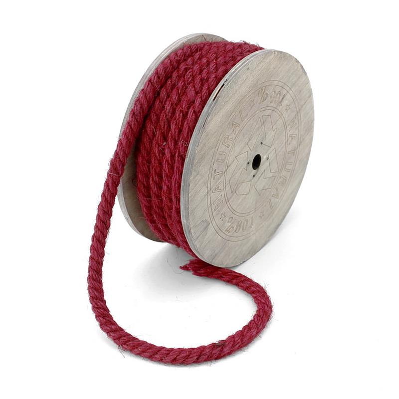 Seil Tau Kordel Jute Jutekordel 8mm/ 7 Meter gefärbt Holzspule !! 