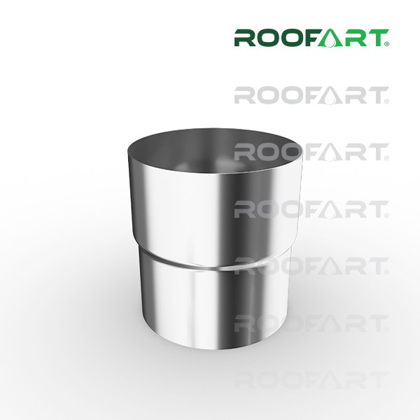 verzinkt Roofart Fallrohrverbinder Verbindungsmuffe für 87 mm Rohr 