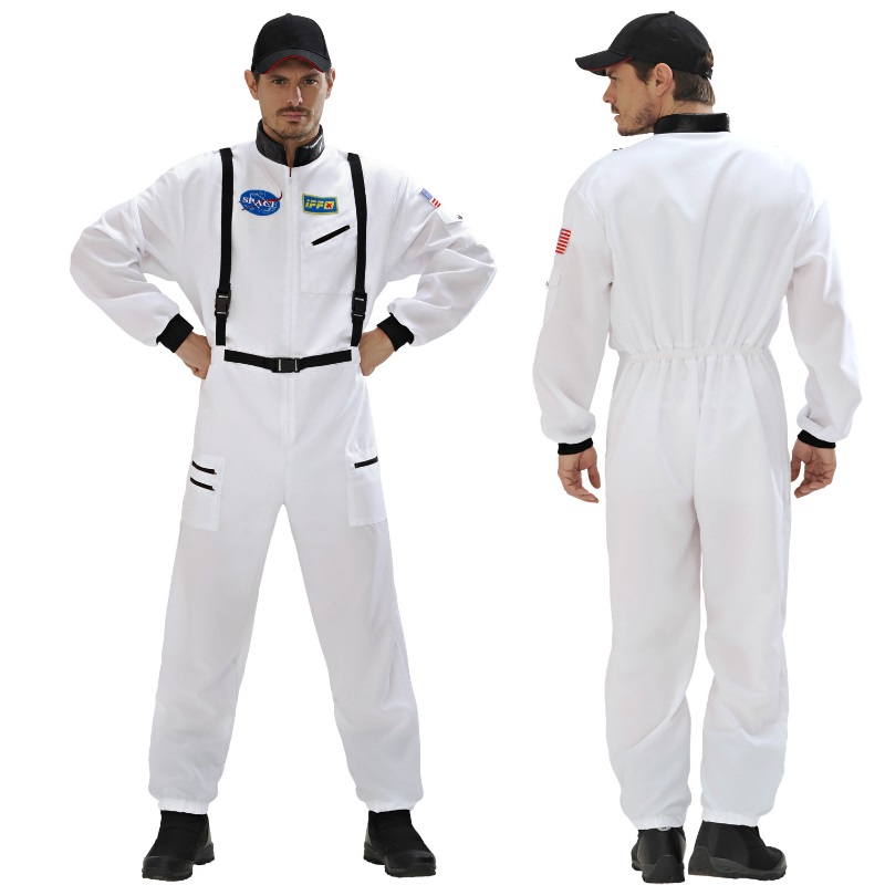 Space Kostüm Astronautenkostüm M 48//50 Weltall Kostüm Astronaut Spacekostüm