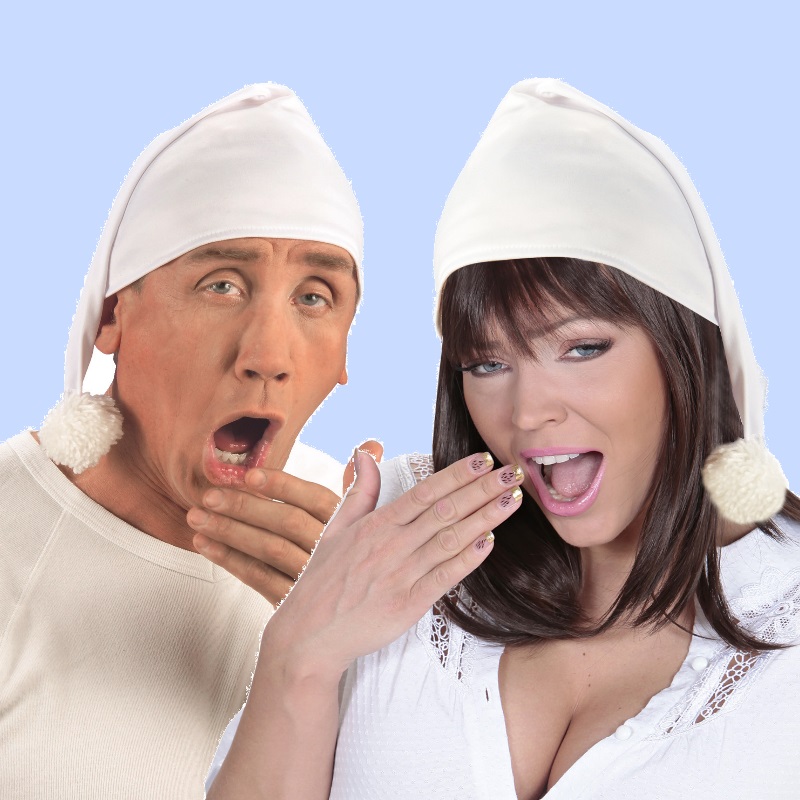 ZIPFELMÜTZE Schlafmütze weiß Nachthaube Mittelalter Mütze Nacht Haube