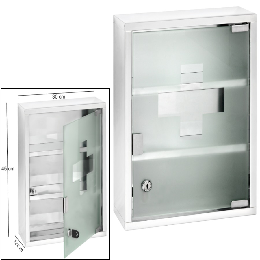 XXL Medizinschrank abschließbar Erste Hilfe Medikamenten-Schrank