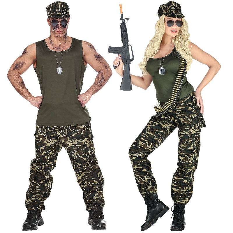 Herrenkostüme Militär Uniform L 52 Bundeswehr Outfit Armee ...