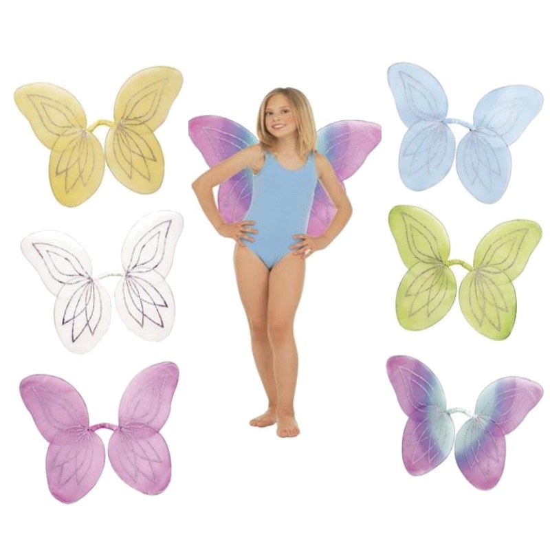 RUHM Feenflügel Set 5-teilig - Elfen Kostüm Mit Zubehör Grün