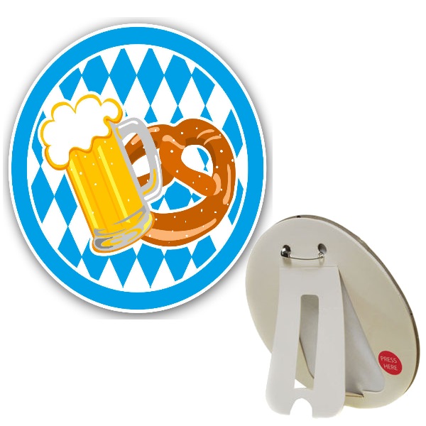 Led Button Oktoberfest Brezel Bierkrug Anstecker Tischdeko Party Zubehor 976 Ebay