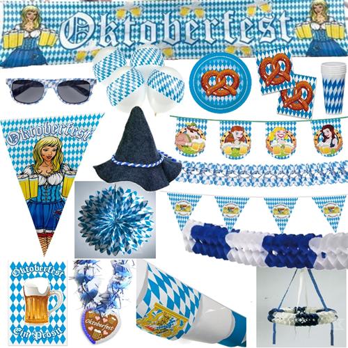 OKTOBERFEST BAYERN GAUDI Deko Party Bavaria Bayern Raute Tischdeko  eBay