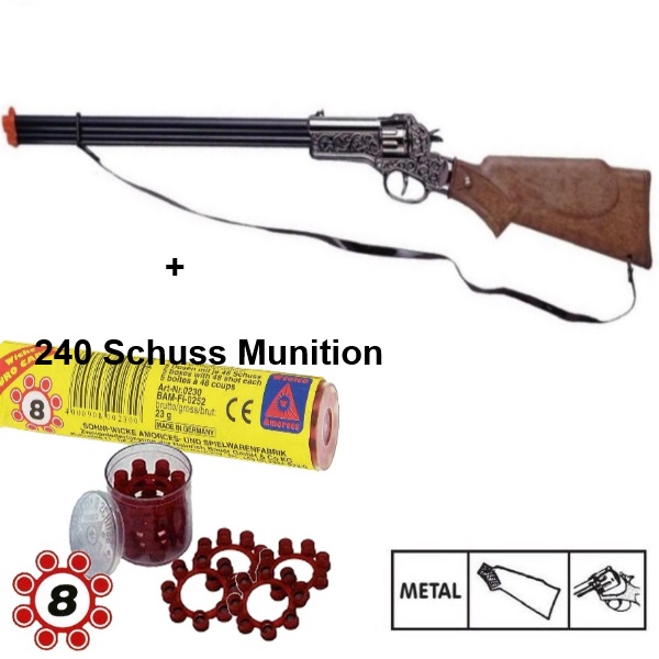 RAPID FIRE 8 Western Metall Gewehr 8 Schuß Ring Munition Kinder Spielzeug Cowboy eBay RAPID FIRE 8 Western Metall Gewehr 8 Schuß Ring Munition Kinder Spielzeug Cowboy eBay