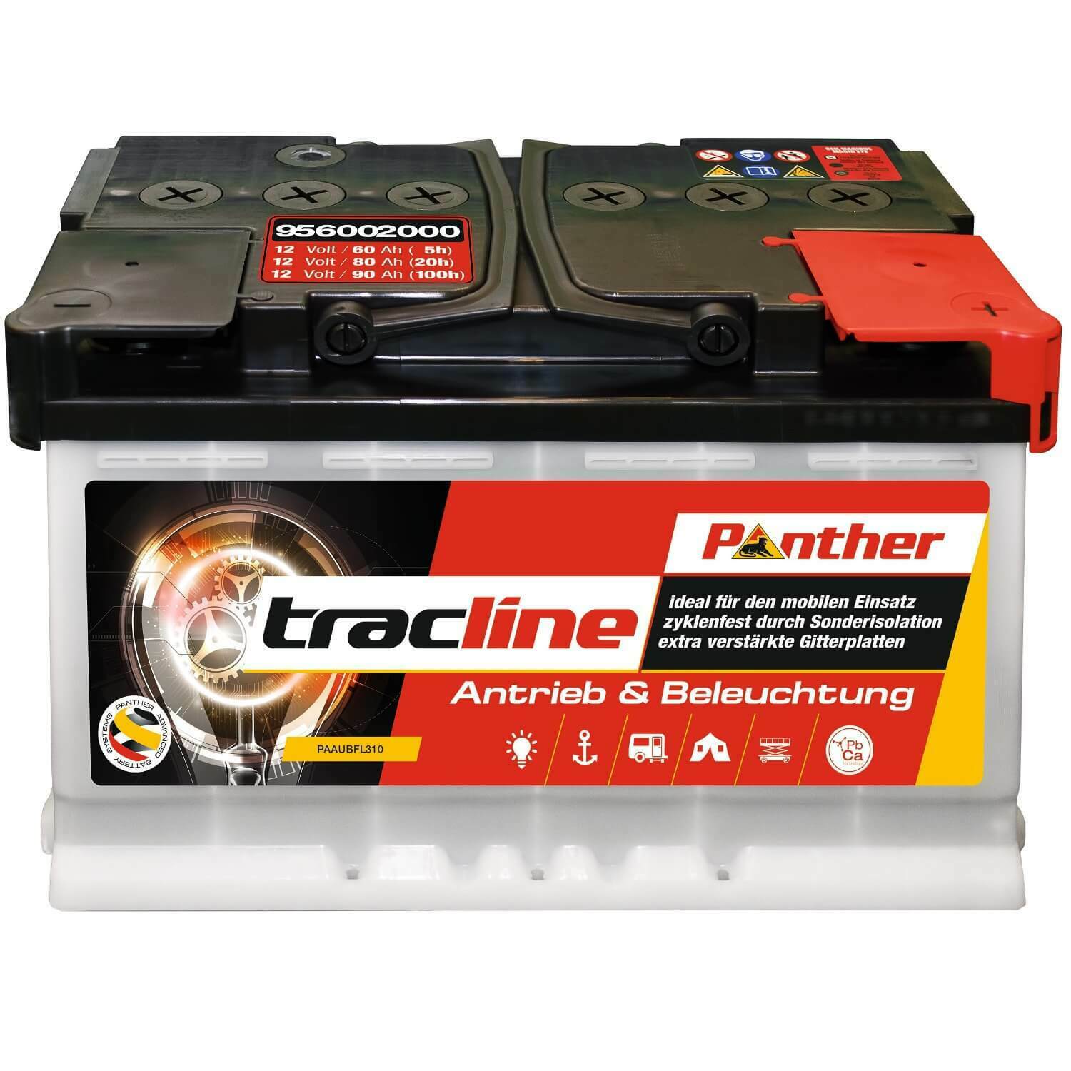 Panther tracline 12 V / 90 Ah (C20) 95752 zyklenfest