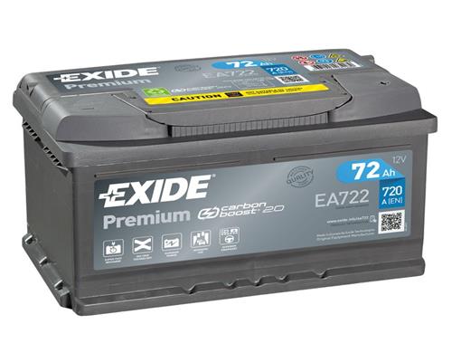Autobatterie Exide EA 722 Carbon Boost 12V 72Ah 720A