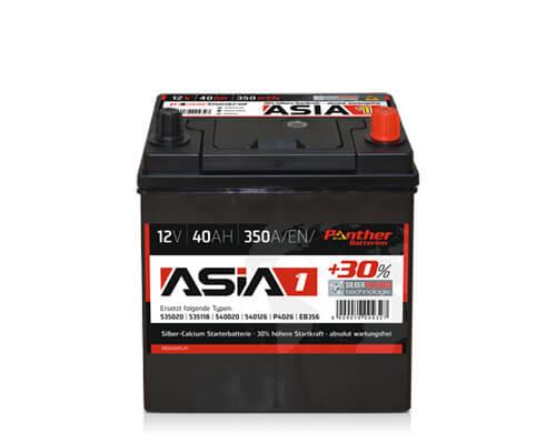 LANGZEIT ASIA Autobatterie 40Ah 12V 330A/EN ASIA Batterie Plus